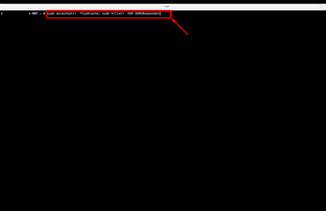 Yukarıdaki adımları takip ederek hosts dosyasını düzenlediyseniz şimdi DNS önbelleğini temizlemeniz gerekir. DNS önbelleğini temizlemek için Terminal'e aşağıdaki komutları girin: