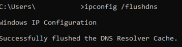 Ardından "ipconfig /flushdns" (tırnaklar olmadan) yazın ve "Enter" tuşuna basın.