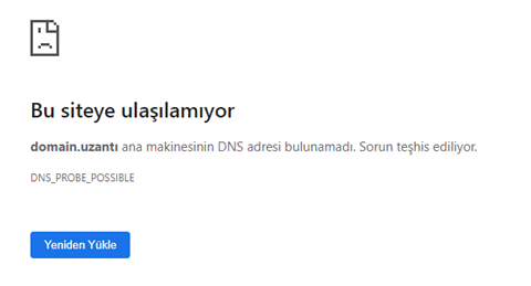 Brave, dns_probe_possible hatası yukarıda bulunan uyarılar ile aynıdır.