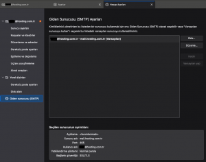 Thunderbird IMAP e-posta kurulumu adımları