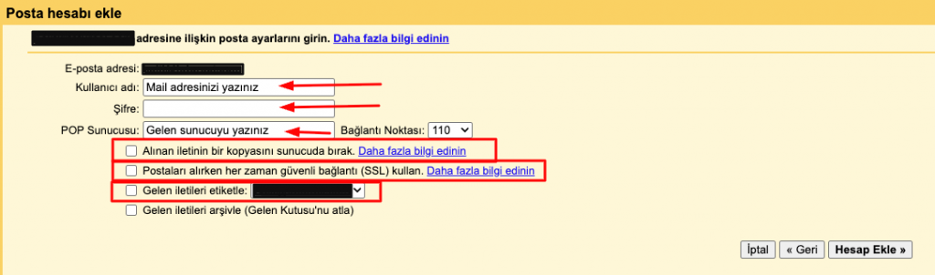 gmail mail adresi kurma